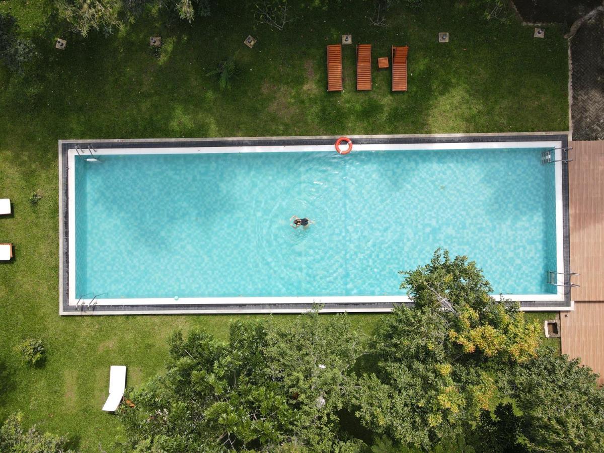 Nivadoo Resort 시기리야 외부 사진 Aerial view of a swimming pool